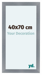 Como MDF Photo Frame 40x70cm Aluminium Brushed Front Size | Yourdecoration.com