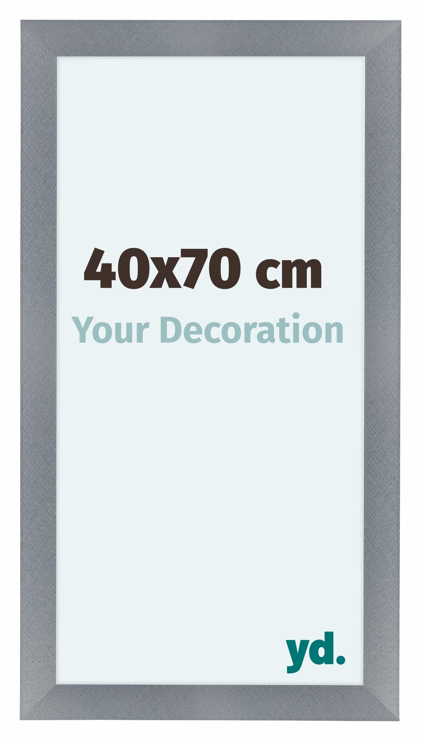 Como MDF Photo Frame 40x70cm Aluminium Brushed Front Size | Yourdecoration.com