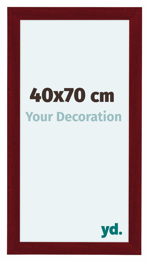 Como MDF Photo Frame 40x70cm Wine Red Swept Front Size | Yourdecoration.com