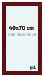 Como MDF Photo Frame 40x70cm Wine Red Swept Front Size | Yourdecoration.com