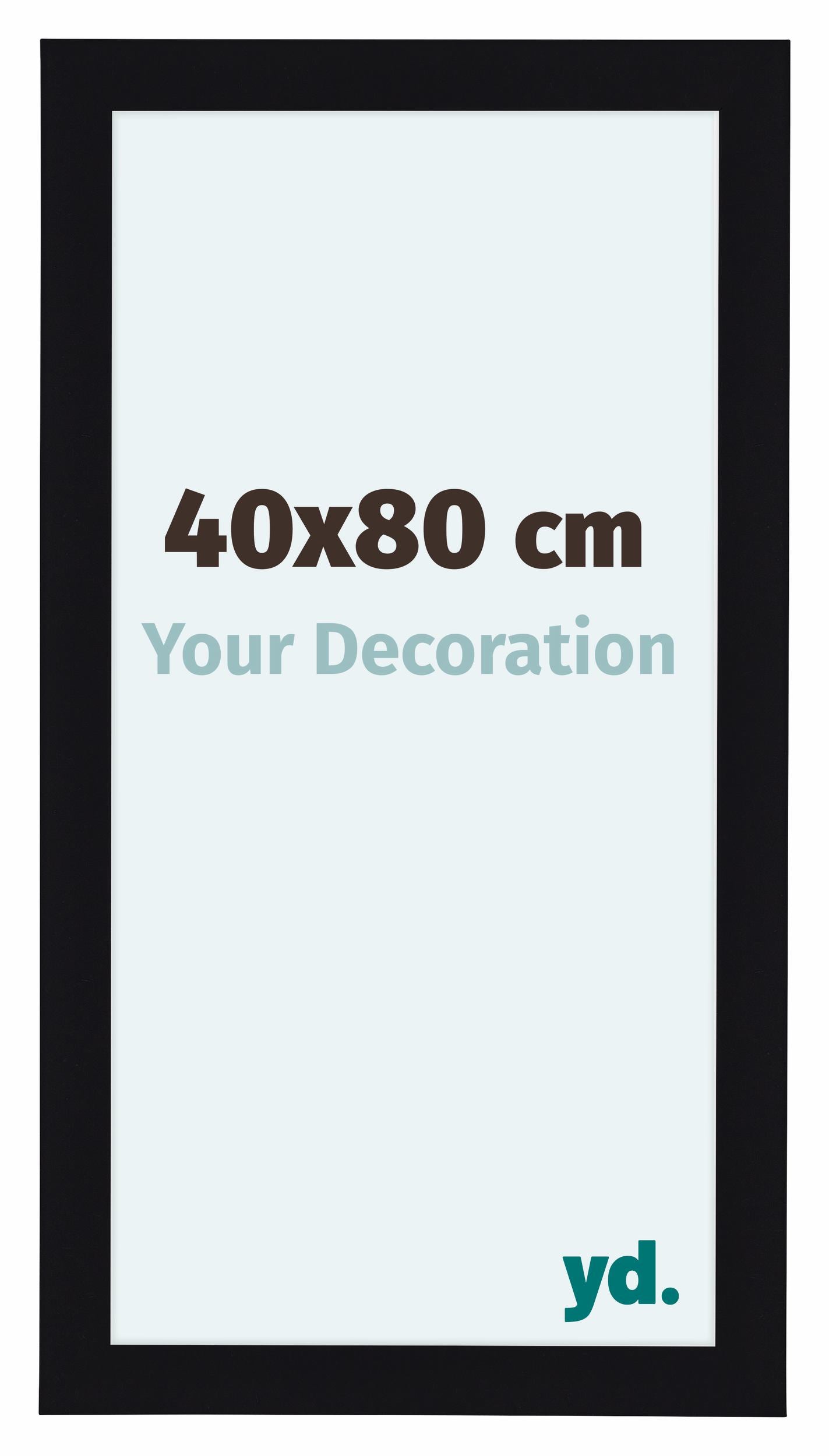 Como MDF Photo Frame 40x80cm Black High Gloss Front Size | Yourdecoration.com