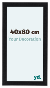 Como MDF Photo Frame 40x80cm Black Matte Front Size | Yourdecoration.com