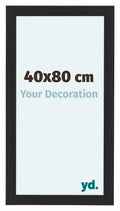 Como MDF Photo Frame 40x80cm Black Woodgrain Front Size | Yourdecoration.com