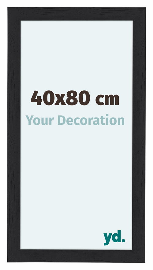 Como MDF Photo Frame 40x80cm Black Woodgrain Front Size | Yourdecoration.com