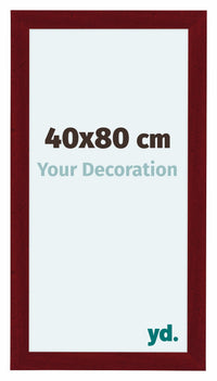 Como MDF Photo Frame 40x80cm Wine Red Swept Front Size | Yourdecoration.com