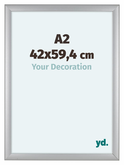 Como MDF Photo Frame 42x59 4cm A2 Silver Matte Front Size | Yourdecoration.com