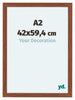 Como MDF Photo Frame 42x59 4cm A2 Walnut Front Size | Yourdecoration.com