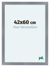 Como MDF Photo Frame 42x60cm Aluminium Brushed Front Size | Yourdecoration.com