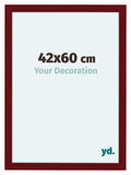 Como MDF Photo Frame 42x60cm Wine Red Swept Front Size | Yourdecoration.com