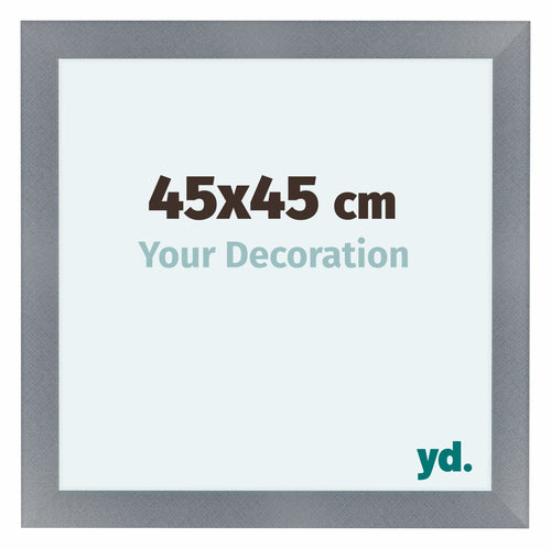 Como MDF Photo Frame 45x45cm Aluminium Brushed Front Size | Yourdecoration.com