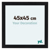 Como MDF Photo Frame 45x45cm Black Matte Front Size | Yourdecoration.com