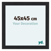 Como MDF Photo Frame 45x45cm Black Woodgrain Front Size | Yourdecoration.com