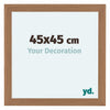 Como MDF Photo Frame 45x45cm Walnut Light Front Size | Yourdecoration.com