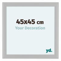 Como MDF Photo Frame 45x45cm White Woodgrain Front Size | Yourdecoration.com