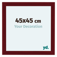 Como MDF Photo Frame 45x45cm Wine Red Swept Front Size | Yourdecoration.com