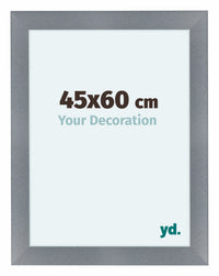 Como MDF Photo Frame 45x60cm Aluminium Brushed Front Size | Yourdecoration.com
