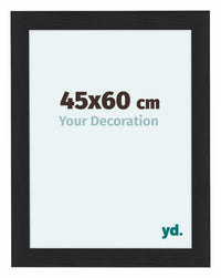 Como MDF Photo Frame 45x60cm Black Woodgrain Front Size | Yourdecoration.com