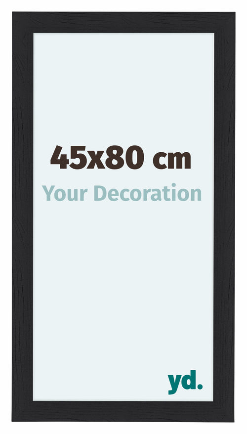 Como MDF Photo Frame 45x80cm Black Woodgrain Front Size | Yourdecoration.com