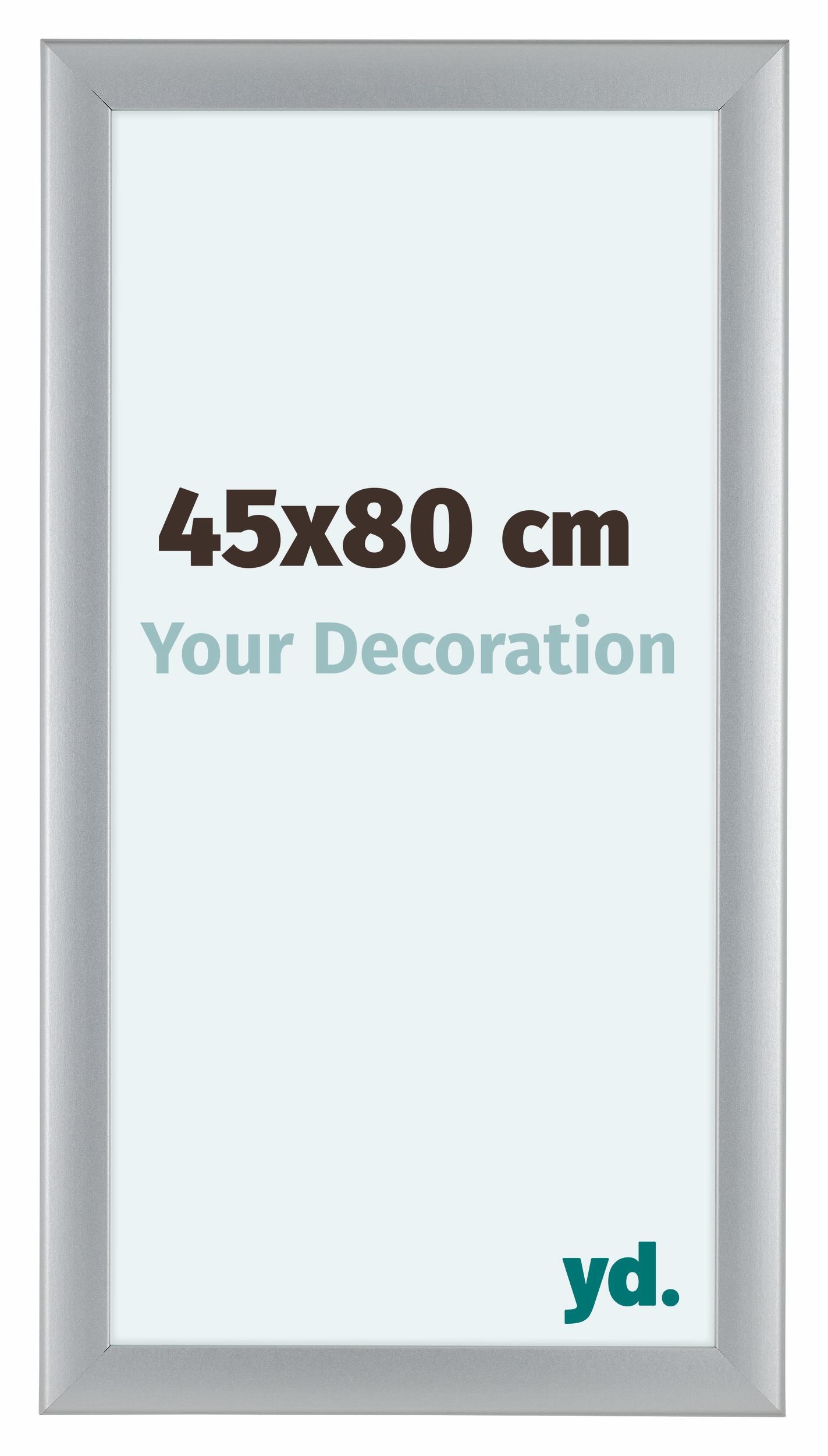 Como MDF Photo Frame 45x80cm Silver Matte Front Size | Yourdecoration.com