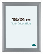 Como MDF Photo Frame 48x64cm Silver Matte Front Size | Yourdecoration.com