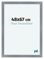 Como MDF Photo Frame 48x67cm Aluminum Brushed Front Size | Yourdecoration.com