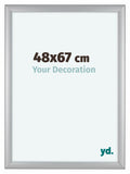 Como MDF Photo Frame 48x67cm Silver Matte Front Size | Yourdecoration.com