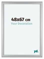 Como MDF Photo Frame 48x67cm Silver Matte Front Size | Yourdecoration.com