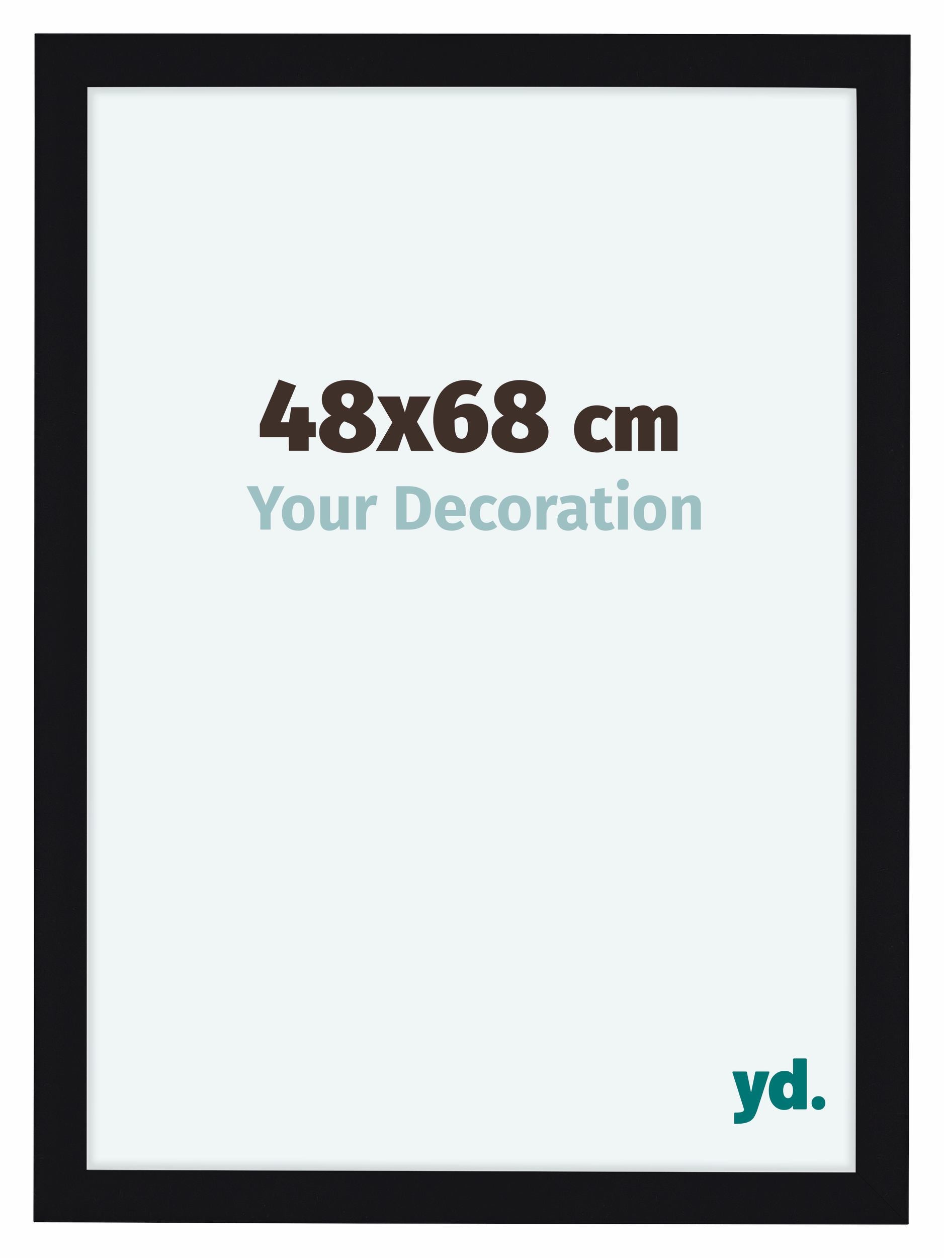 Como MDF Photo Frame 48x68cm Black High Gloss Front Size | Yourdecoration.com