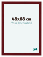 Como MDF Photo Frame 48x68cm Wine Red Swept Front Size | Yourdecoration.com