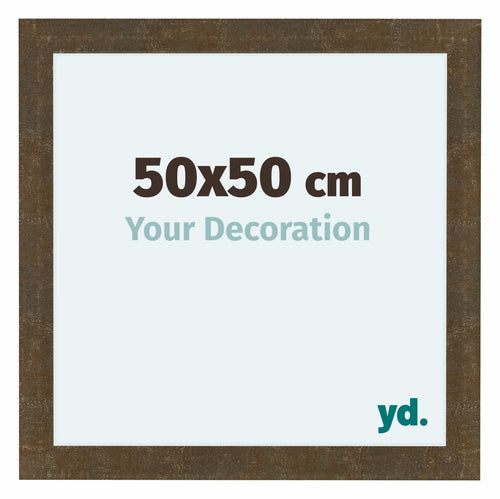 Como MDF Photo Frame 50x50cm Gold Antique Front Size | Yourdecoration.com