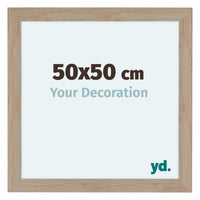 Como MDF Photo Frame 50x50cm Oak Light Front Size | Yourdecoration.com