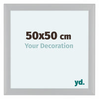 Como MDF Photo Frame 50x50cm White High Gloss Front Size | Yourdecoration.com