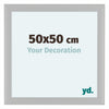 Como MDF Photo Frame 50x50cm White Woodgrain Front Size | Yourdecoration.com