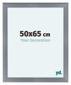 Como MDF Photo Frame 50x65cm Aluminium Brushed Front Size | Yourdecoration.com