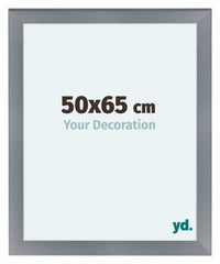 Como MDF Photo Frame 50x65cm Aluminium Brushed Front Size | Yourdecoration.com