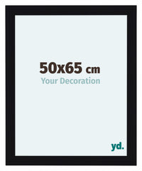 Como MDF Photo Frame 50x65cm Black High Gloss Front Size | Yourdecoration.com