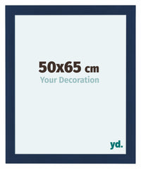 Como MDF Photo Frame 50x65cm Dark Blue Swept Front Size | Yourdecoration.com