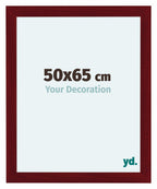 Como MDF Photo Frame 50x65cm Wine Red Swept Front Size | Yourdecoration.com
