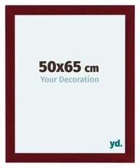 Como MDF Photo Frame 50x65cm Wine Red Swept Front Size | Yourdecoration.com