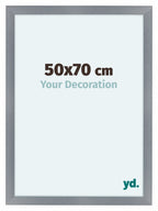 Como MDF Photo Frame 50x70cm Aluminium Brushed Front Size | Yourdecoration.com