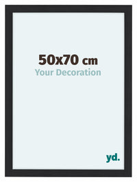 Como MDF Photo Frame 50x70cm Black Woodgrain Front Size | Yourdecoration.com