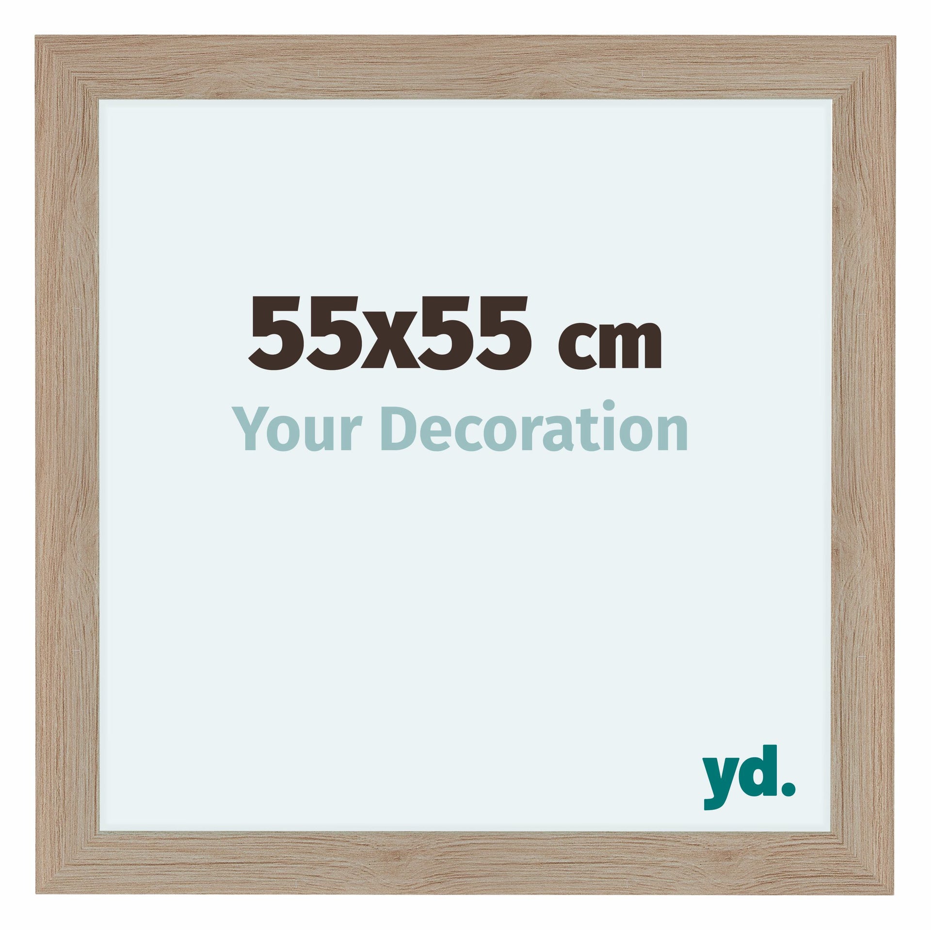 Como MDF Photo Frame 55x55cm Oak Light Front Size | Yourdecoration.com