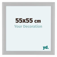 Como MDF Photo Frame 55x55cm White Matte Front Size | Yourdecoration.com