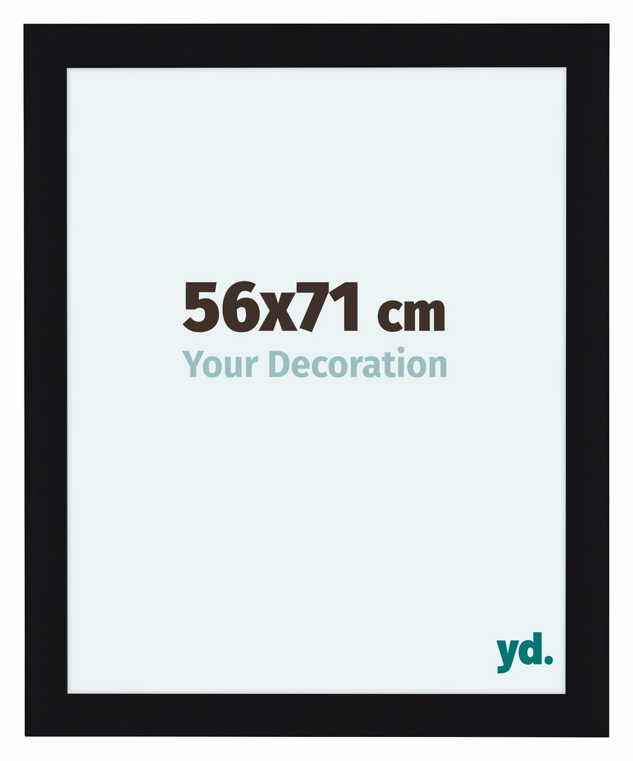 Como MDF Photo Frame 56x71cm Black High Gloss Front Size | Yourdecoration.com