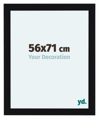 Como MDF Photo Frame 56x71cm Black High Gloss Front Size | Yourdecoration.com