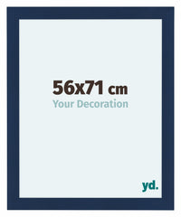 Como MDF Photo Frame 56x71cm Dark Blue Swept Front Size | Yourdecoration.com