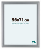Como MDF Photo Frame 56x71cm Silver Matte Front Size | Yourdecoration.com