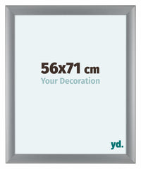 Como MDF Photo Frame 56x71cm Silver Matte Front Size | Yourdecoration.com