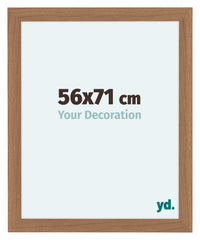 Como MDF Photo Frame 56x71cm Walnut Light Front Size | Yourdecoration.com