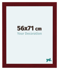 Como MDF Photo Frame 56x71cm Wine Red Swept Front Size | Yourdecoration.com